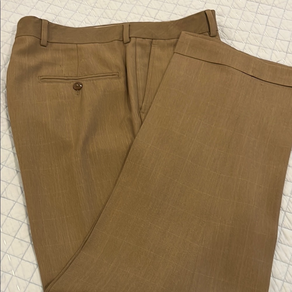 Walter Hagen Beige Herringbone Pants